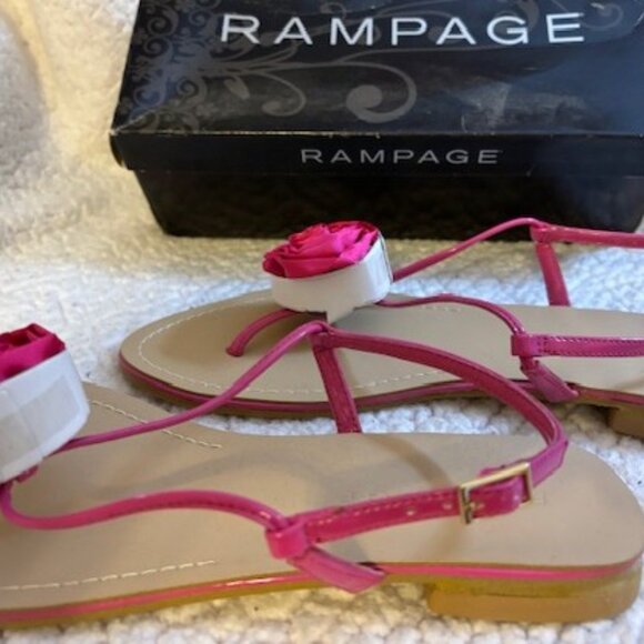 HOT PINK SANDALS BY RAMPAGE - Picture 2 of 3